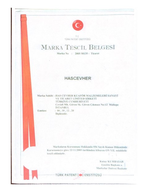 MARKA TESCIL BELGESÌ